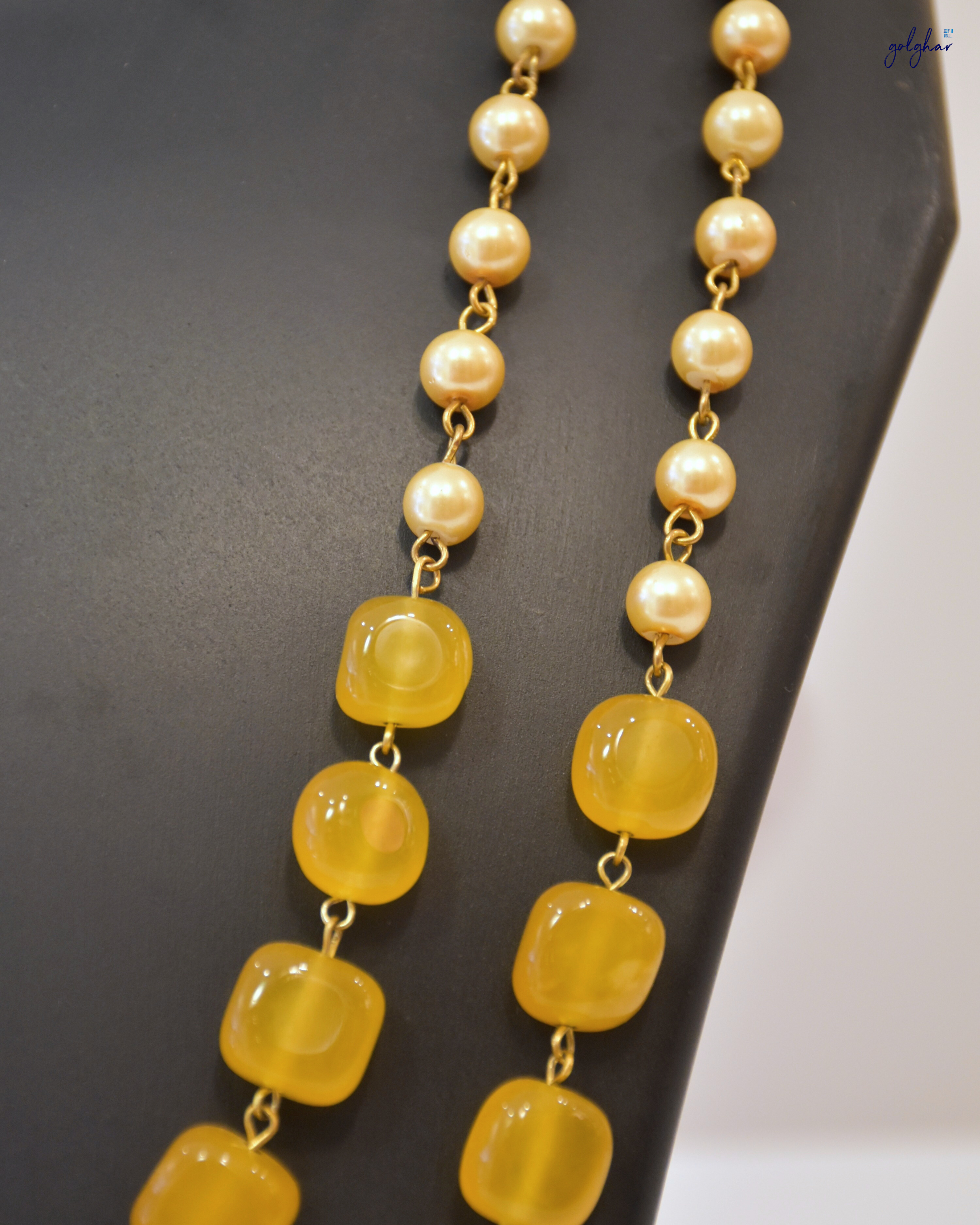 Gulraaz Necklace (Mustard)