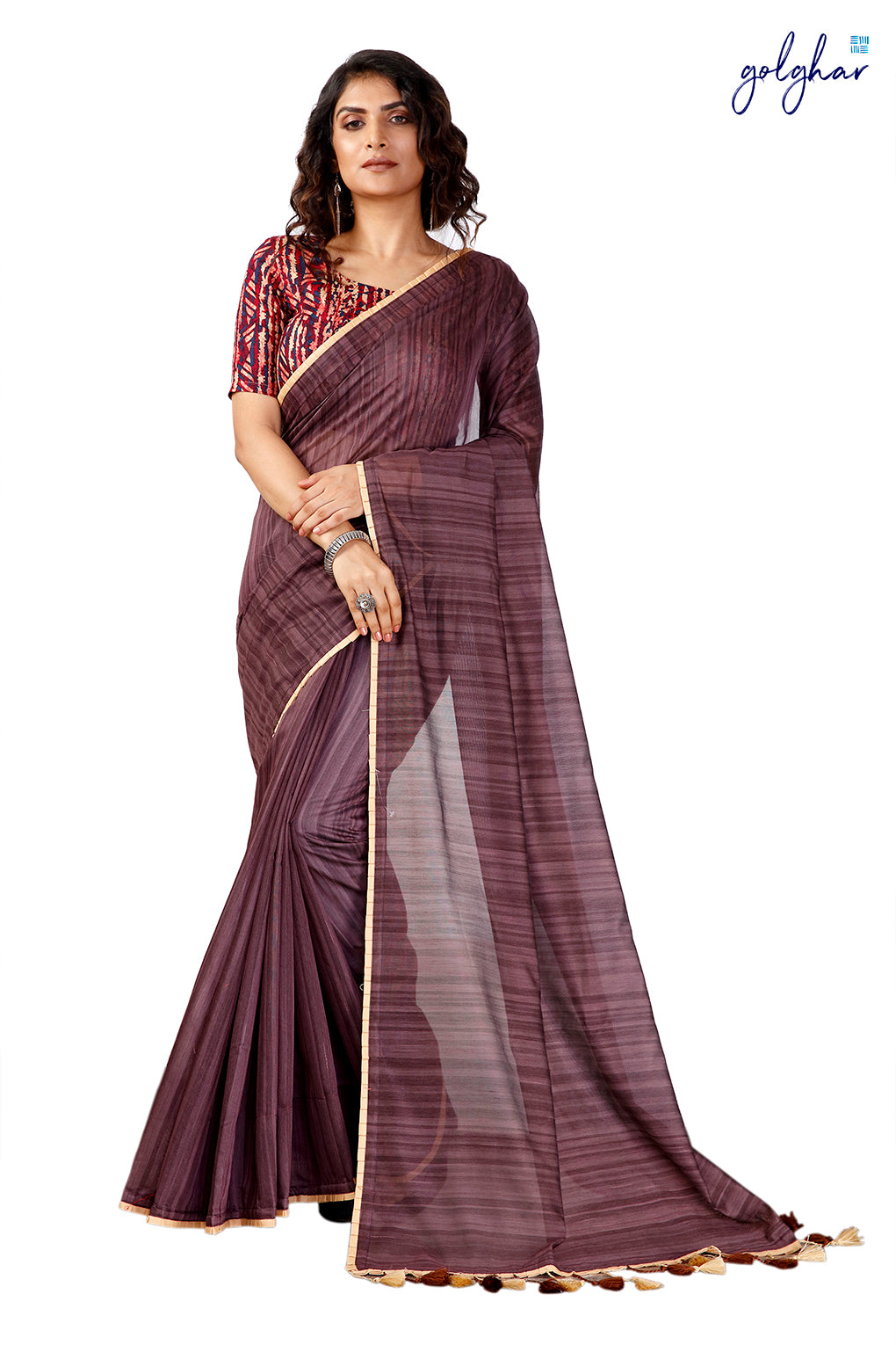 Shades of Plum (Saree)