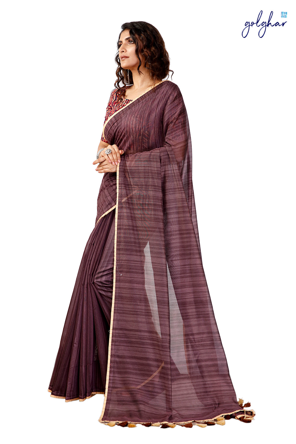 Shades of Plum (Saree)