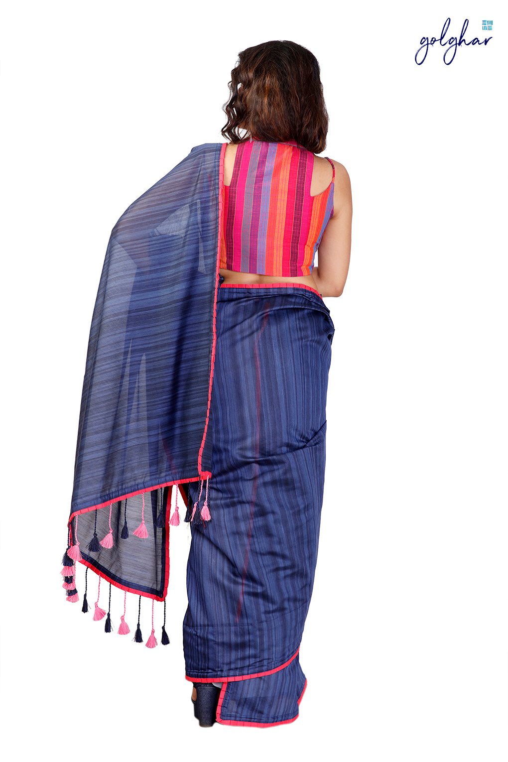 Ombré Blue (Saree)