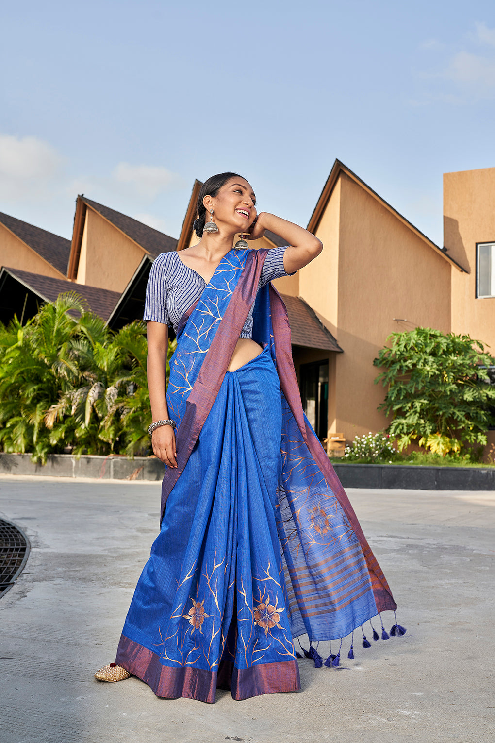 Blessed Blue (Saree)