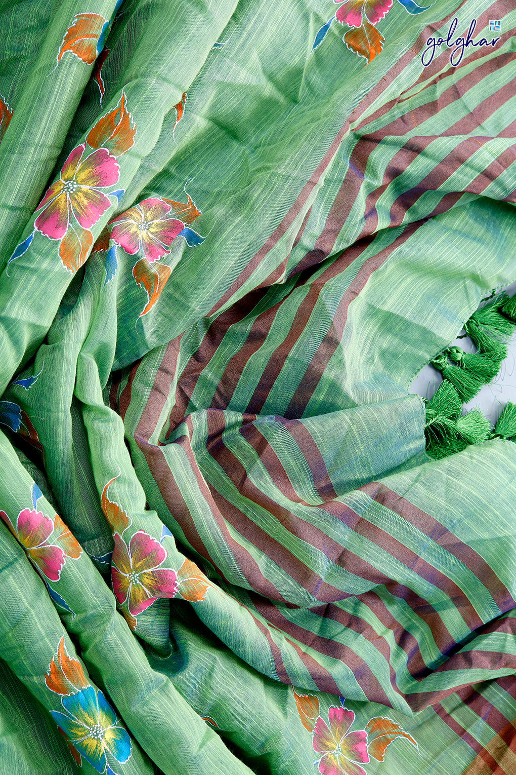 Fascinating Green (Saree)