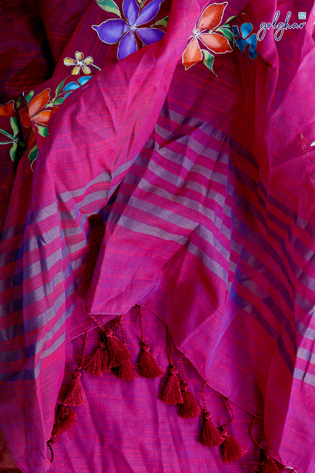 Striking Maroon (Saree)