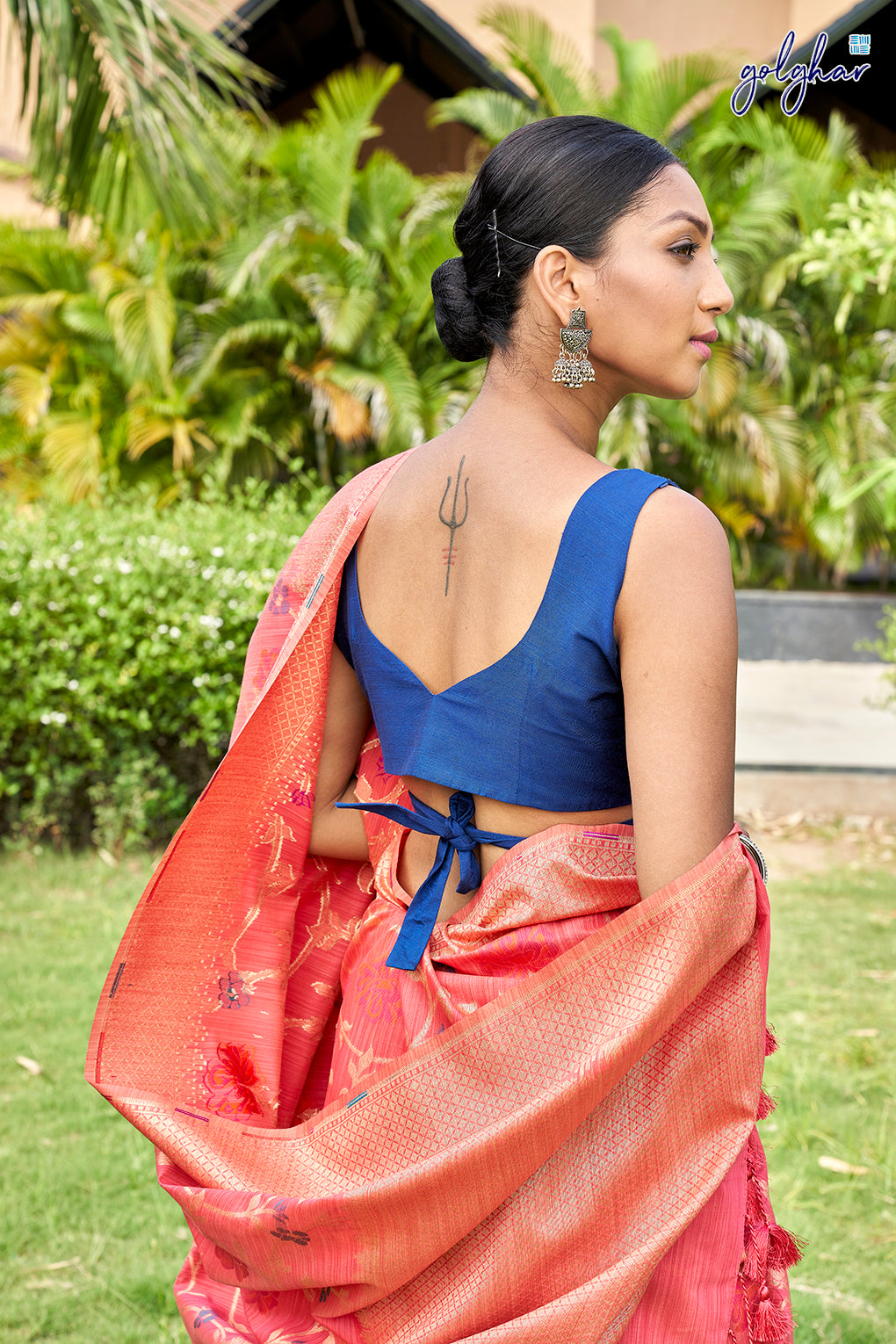 Back me knot-Royal Blue (Blouse)