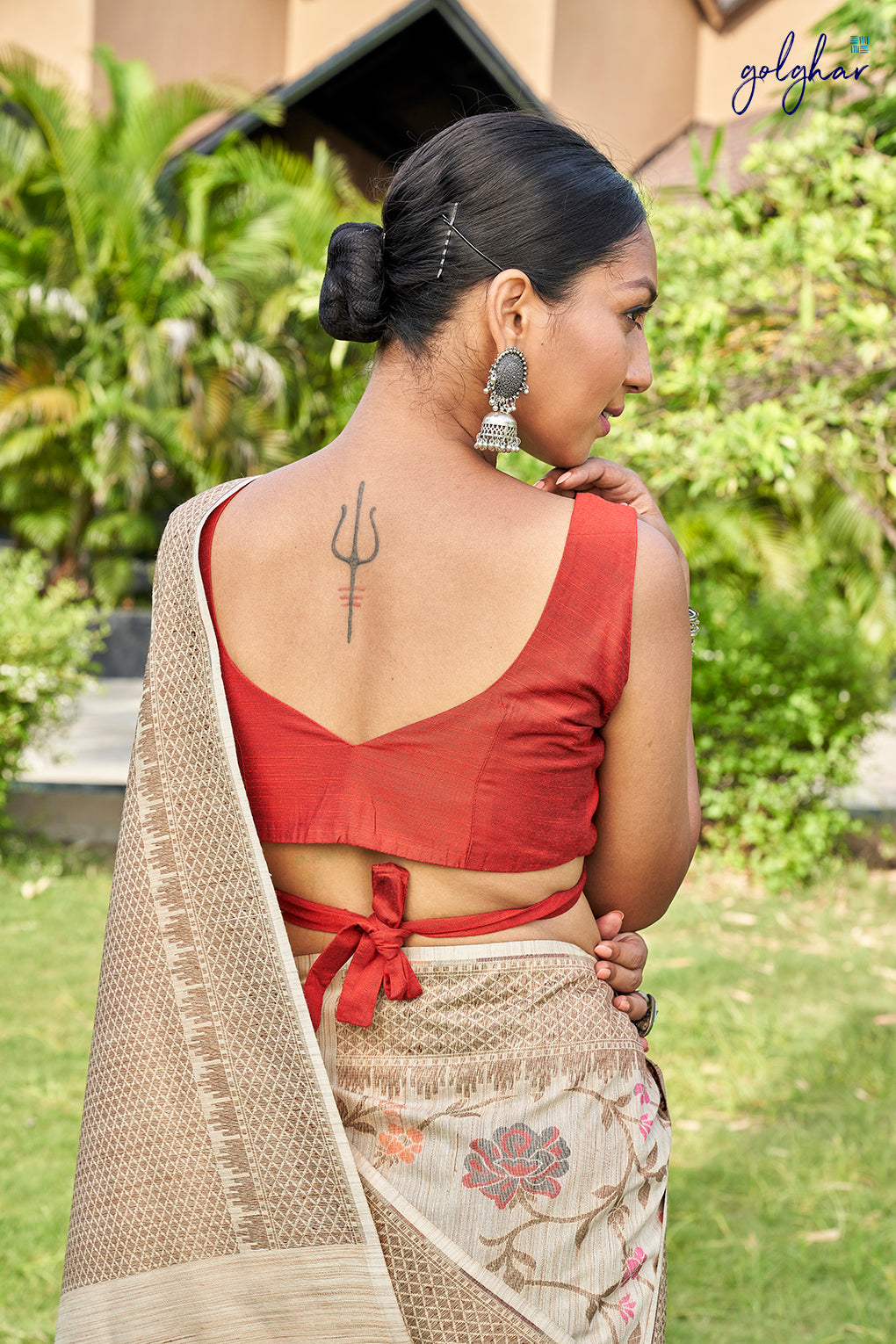Back me knot-Red (Blouse)