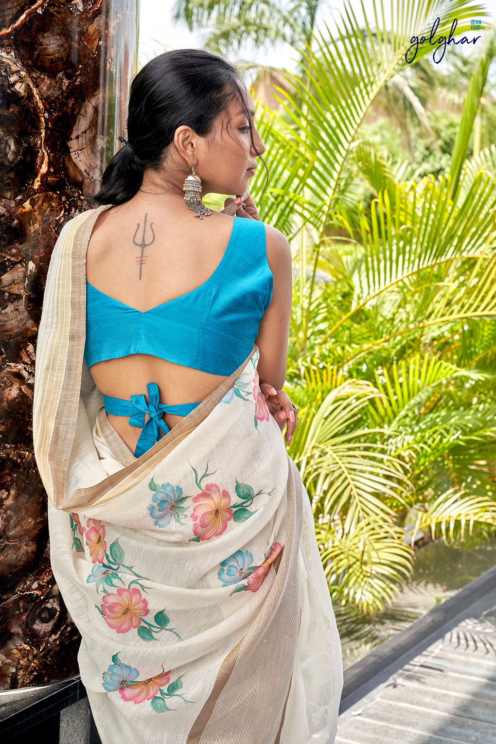 Back me Knot-Sky Blue (Blouse)