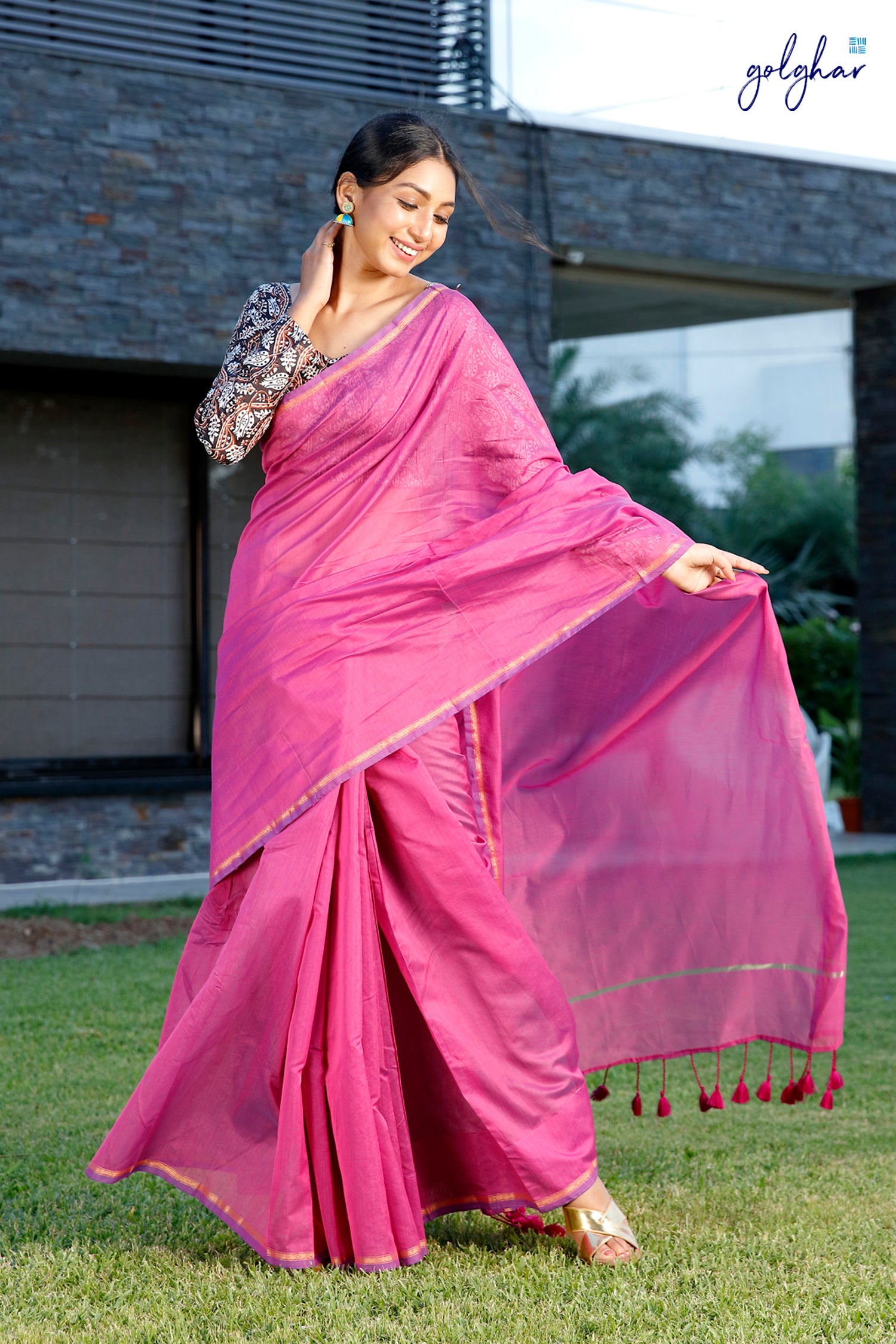 Lilac Cosmo (Saree)