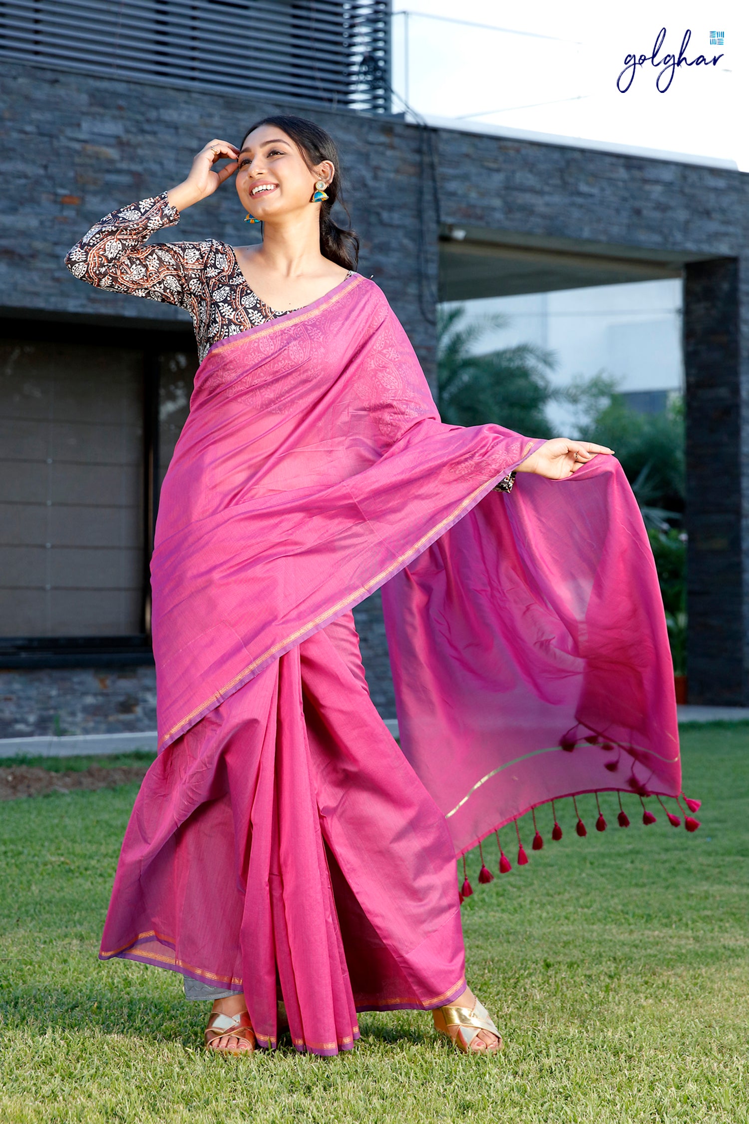 Lilac Cosmo (Saree)