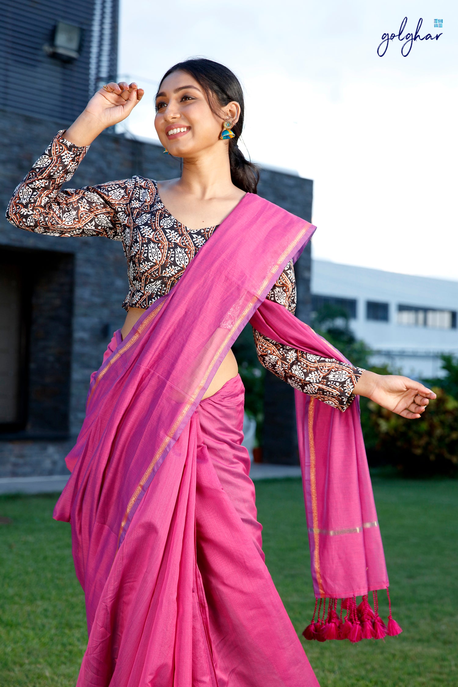 Lilac Cosmo (Saree)