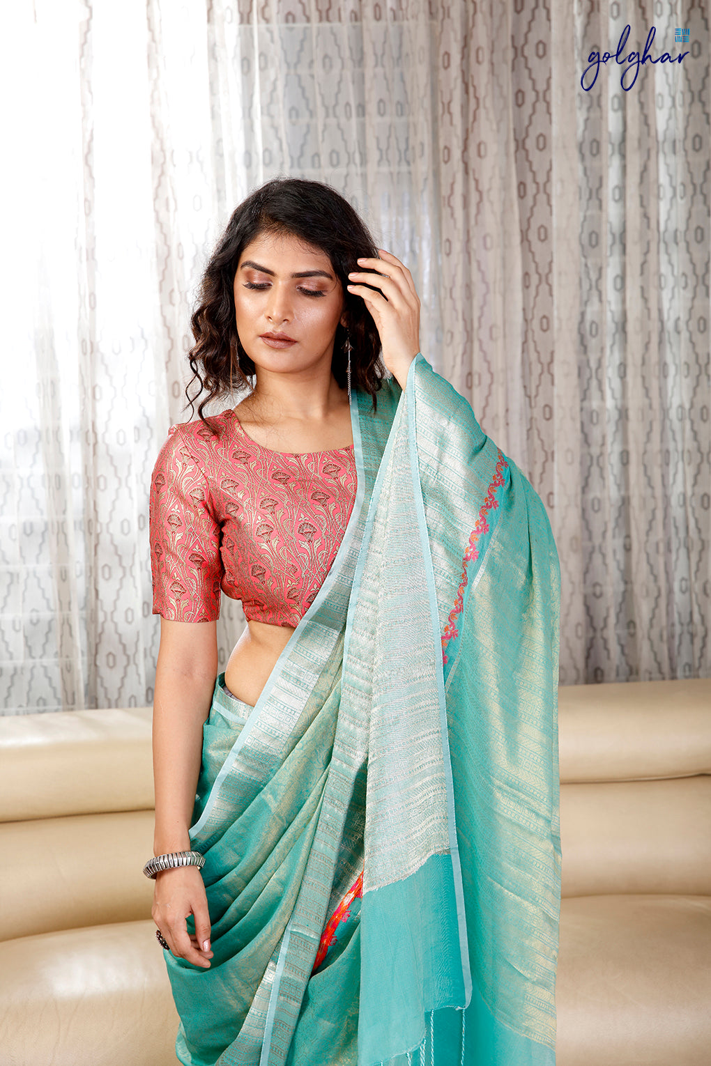 Green Gamble (Saree)