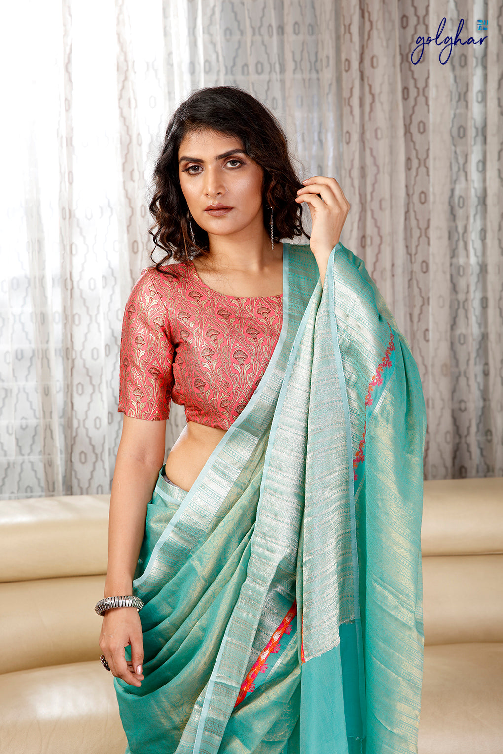 Green Gamble (Saree)