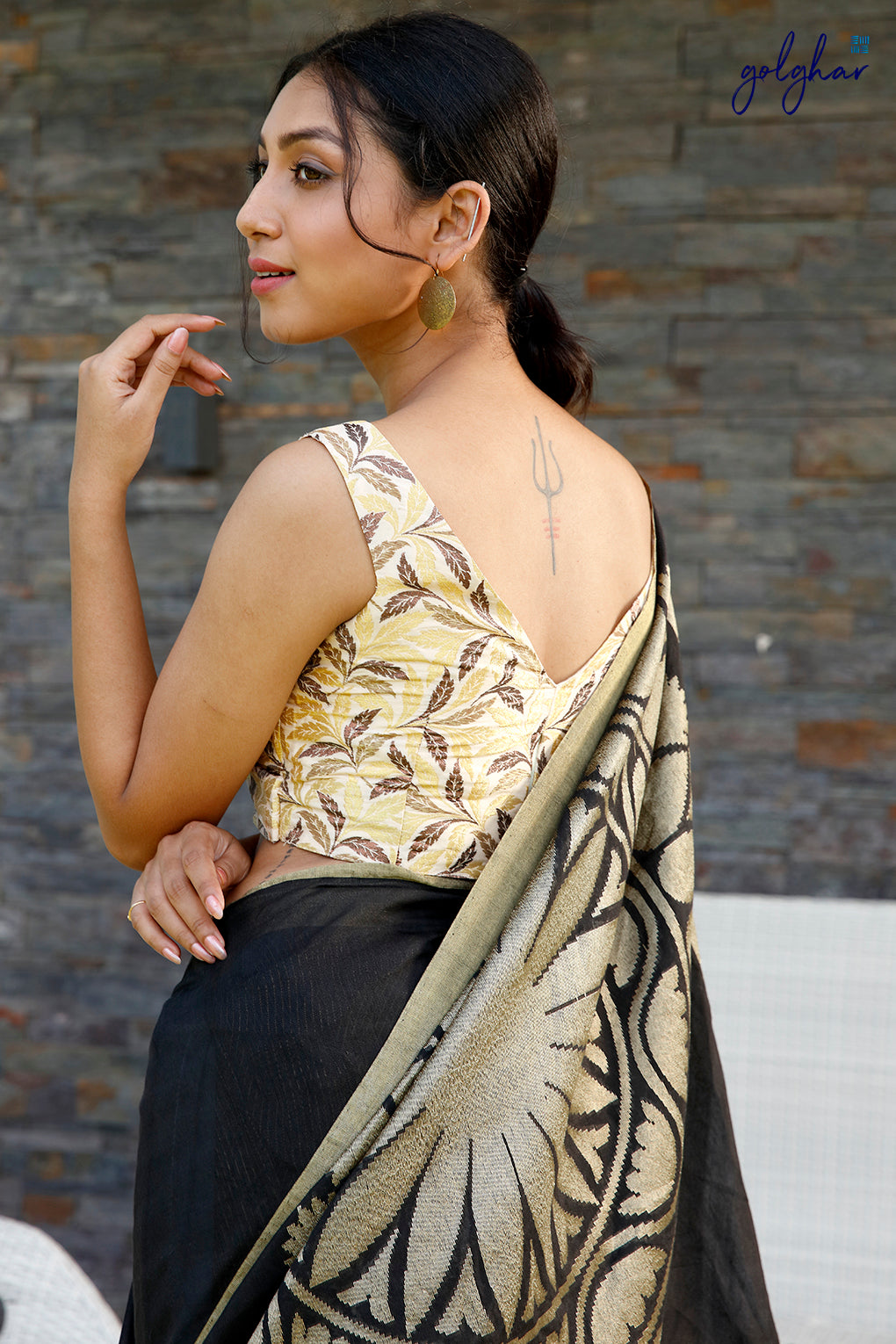 Moonlight Black (Saree)