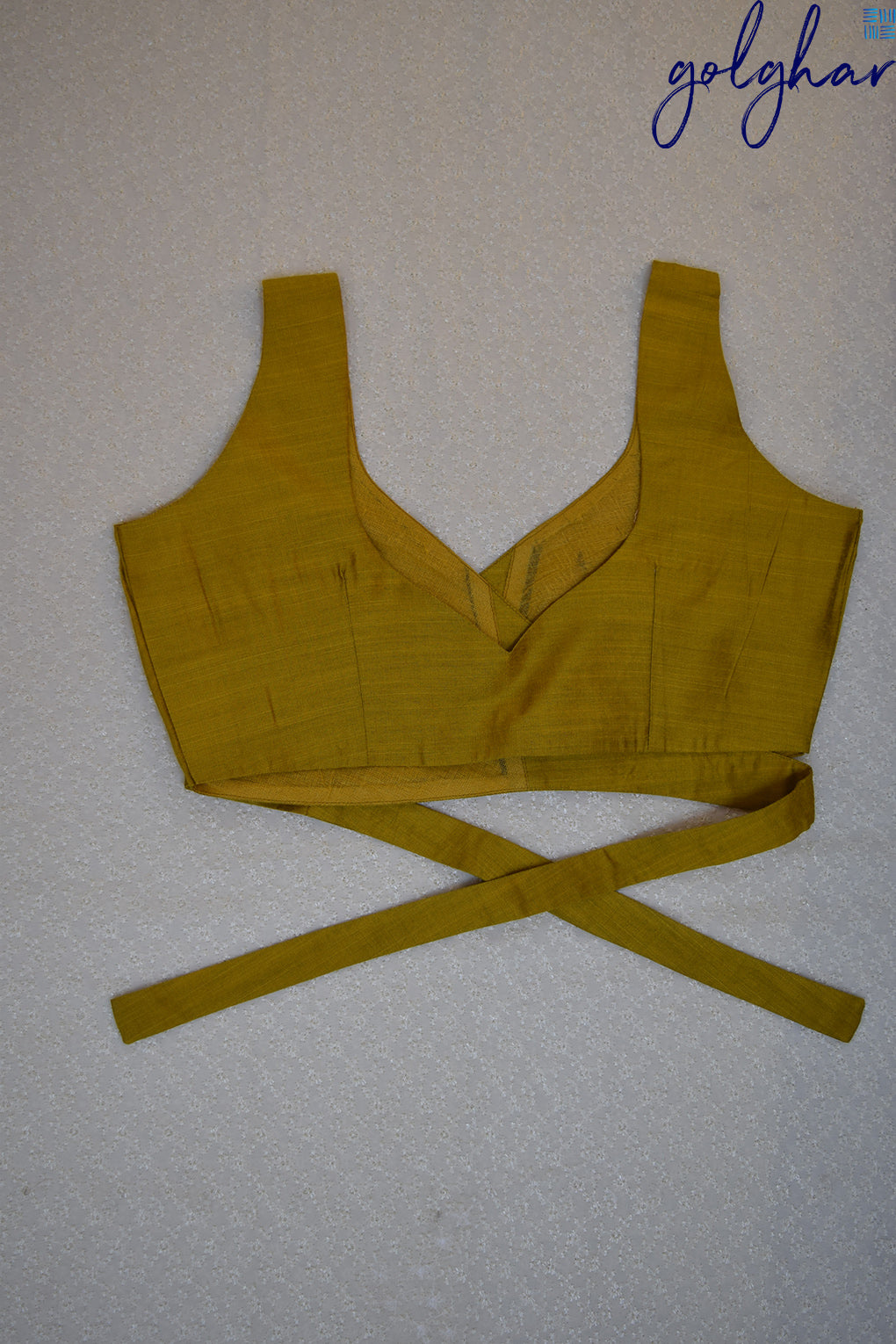 Back me Knot-Mustard (Blouse)