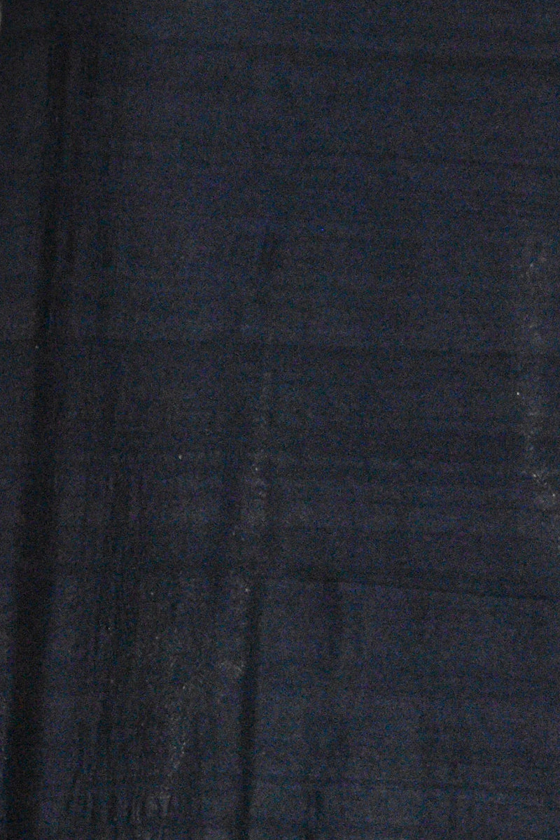 Matka Silk Black Handloom Kadhua Weave Saree